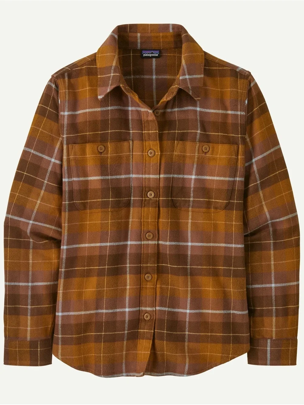 Patagonia Women's Fjord Flannel Shirt Organic Cotton Color Happy Camper: Shelter